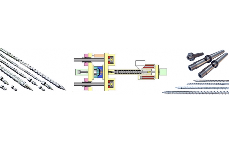 What is the difference between injection molding machine A B C screw?
